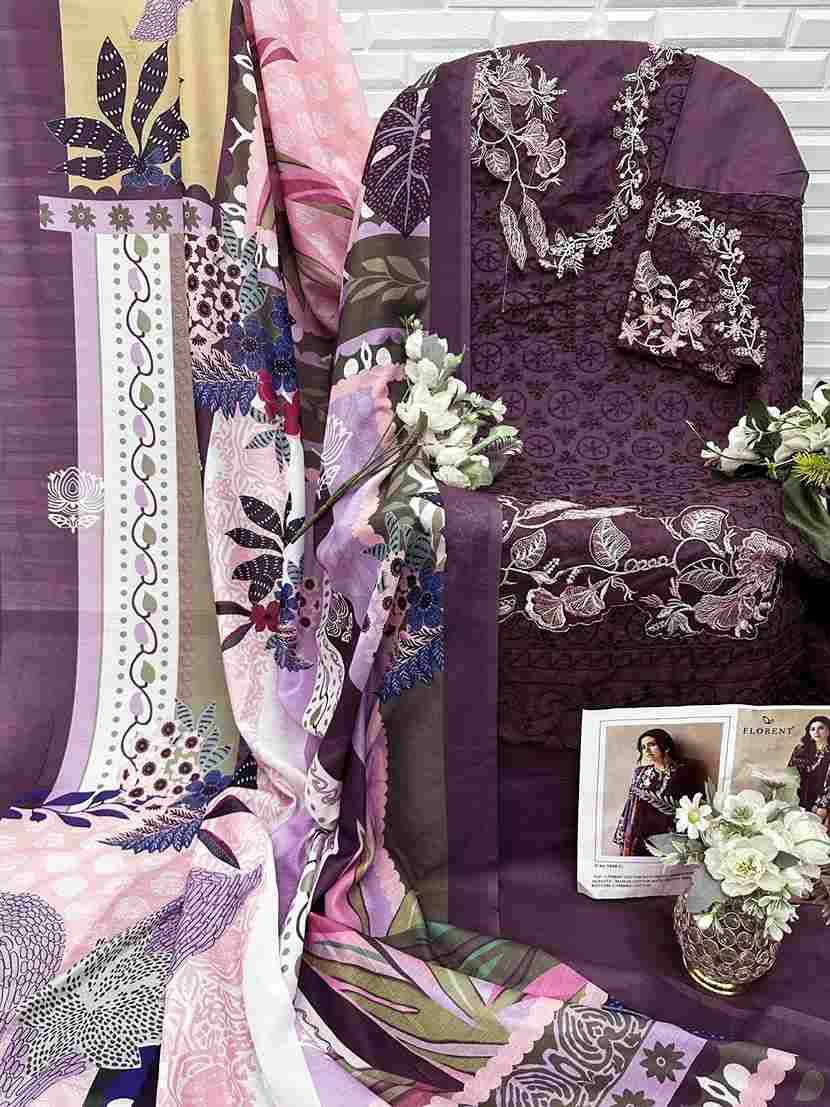 Florent 1048 Colours By Fashid Wholesale 1048-G To 1048-I Series Pakistani Suits Beautiful Fancy Colorful Stylish Party Wear & Occasional Wear Cambric Cotton Embroidery Dresses At Wholesale Price